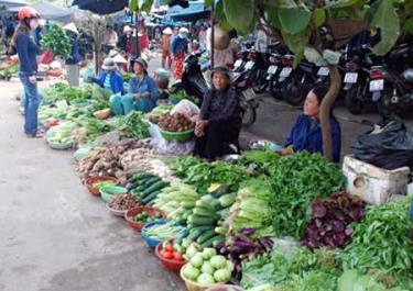 Sau tết, các chợ ở thành phố Yên Bái không có loại rau xanh nào giá dưới 20.000 đồng/kg. (Ảnh: minh họa)

