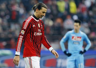 Ibra làm hại AC Milan trong giai đoạn “nước sôi lửa bỏng”.
