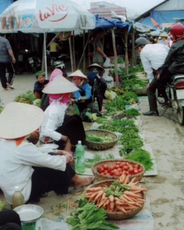 Rau dớn được bày bán ở chọ nông sản - thực phẩm Mường Lò.

