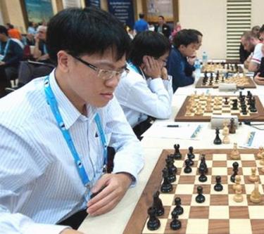 Lê Quang Liêm thi đấu tại Đại hội cờ vua Gibraltar 2013.