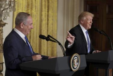 Thủ tướng Israel Benjamin Netanyahu và Tổng thống Donald Trump.