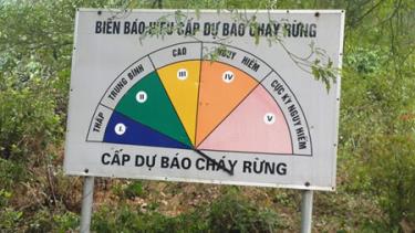 Cảnh báo nguy cơ cao cháy rừng trong cá tháng từ 3 đến tháng 5/2017.