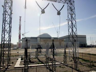Toàn cảnh nhà máy điện hạt nhân Busher ở miền nam Iran.