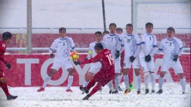 Siêu phẩm của Quang Hải vào lưới U23 Uzbekistan là bàn thắng đẹp nhất VCK U23 Châu Á 2018.