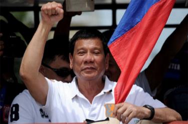 Tổng thống Philippines Rodrigo Duterte.