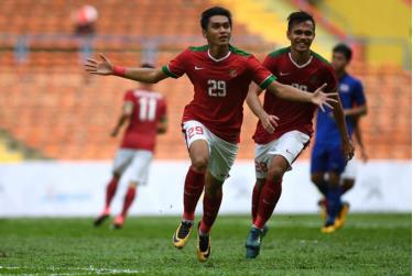 Niềm vui của các cầu thủ U22 Indonesia