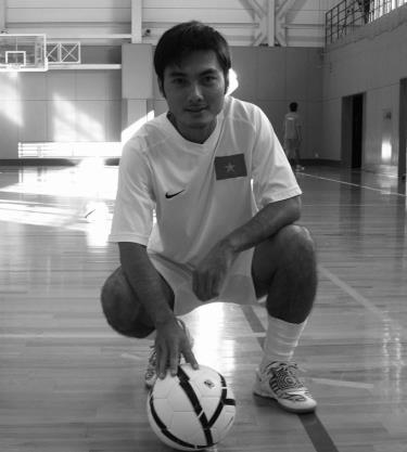 Huỳnh Bá Tuấn trong màu áo đội tuyển futsal Việt Nam lúc sinh thời.