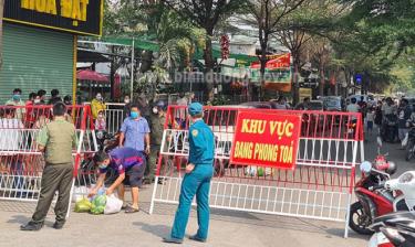 Khu vực đang phong tỏa tại Bình Dương