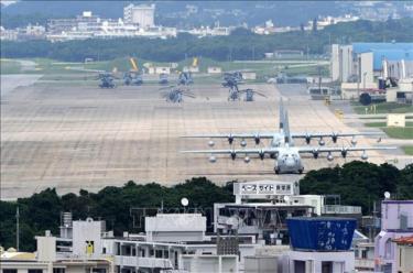 Căn cứ không quân Futenma của Lực lượng Lính thủy đánh bộ Mỹ tại Ginowan, tỉnh Okinawa, Nhật Bản.