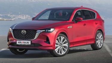 Phần đầu Mazda CX-60 khác biệt ở lưới tản nhiệt và cụm đèn.