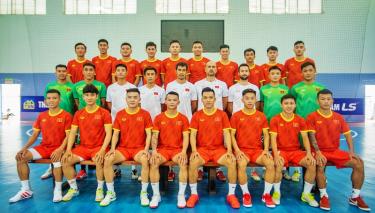 Đội tuyển futsal Việt Nam tập trung tham dự giải Đông Nam Á và châu Á 2022.