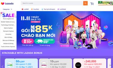 Nền tảng thương mại điện tử Lazada Việt Nam. Ảnh: BNEWS