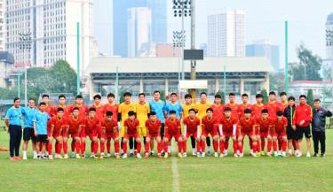 Việc còn để lọt lưới nhiều bàn là một trong những vấn đề phải m88 đăng nhập quyết của ban huấn luyện tuyển U20 Việt Nam. Ảnh: VFF.