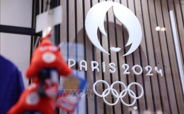 Biểu tượng Thế vận hội mùa Hè (Olympic) 2024 tại Paris, Pháp. Ảnh tư liệu