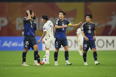 Nhật Bản hạ Thái Lan 3-0 ở lượt ra quân bảng D U20 châu Á 2025, ở sân Trung tâm đào tạo bóng đá trẻ Thâm Quyến, Trung Quốc vào ngày 14/2.