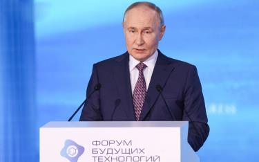 Tổng thống Nga Putin phát biểu tại Phiên họp toàn thể Diễn đàn Công nghệ Tương lai