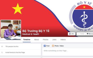 Fanpage của bộ trưởng Bộ Y tế.