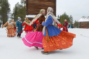 Hình ảnh tại lễ hội Maslenitsa.