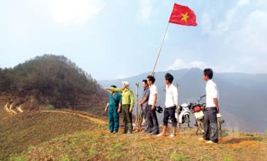 Một điểm trực gác lửa rừng thuộc bản Sáng Nhù, xã Mồ Dề, huyện Mù Cang Chải.