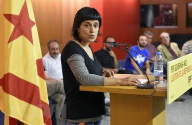 Cựu nghị sĩ thuộc cơ quan lập pháp vùng Catalonia Anna Gabriel.