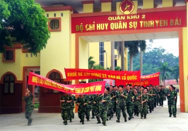 Cán bộ, chiến sỹ cơ quan và đơn vị Bộ CHQS tỉnh tham gia thể thao quân sự thế giới 2019