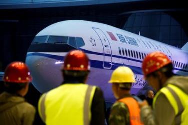 Một chiếc máy bay Boeing 737 Max 8 của hãng hàng không quốc gia Trung Quốc Air China.