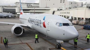 Máy bay Boeing 737 MAX 8 của Hãng American Airlines tại sân bay Miami, bang Florida, Mỹ