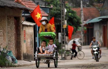 Tâm dịch Sơn Lôi, Bình Xuyên, Vĩnh Phúc trước ngày dỡ bỏ lệnh phong toả.