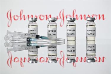 Hình ảnh mô phỏng vaccine ngừa COVID-19 của Johnson & Johnson.