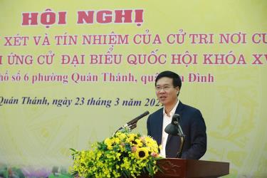 Thường trực đăng nhập dafabet Bí thư Võ Văn Thưởng phát biểu tại hội nghị.