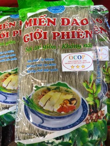 Sản phẩm miến đao Giới Phiên được cấp Giấy chứng nhận nhãn hiệu tập thể.