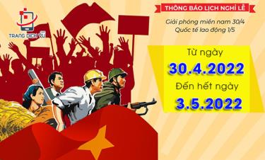 Năm 2022, người lao động sẽ được 4 ngày trong dịp 30/4 - 1/5.