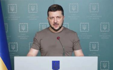 Tổng thống Ukraine Volodymyr Zelensky phát biểu hôm 29/3 (Ảnh: Facebook Tổng thống Ukraine).