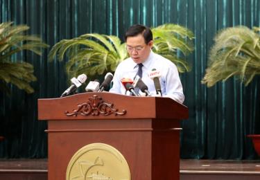 Chủ tịch Quốc hội Vương Đình Huệ phát biểu tại Hội nghị.