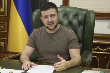 Tổng thống Ukraine Volodymyr Zelensky.
