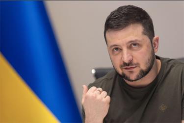 Tổng thống Ukraine Volodymyr Zelensky.