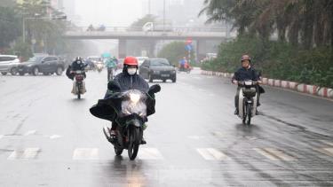 Hà Nội có thể chuyển mưa phùn trong đêm nay và sáng mai.