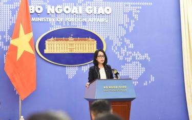 Phó Phát ngôn Bộ Ngoại giao Phạm Thu Hằng.