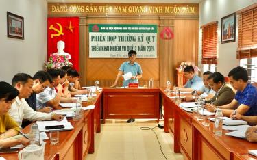 Ban đại diện Hội đồng quản trị Ngân hàng CSXH huyện Trạm Tấu triển khai nhiệm vụ quý II năm 2024.