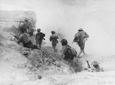 Ngày 14/4/1954, ta tấn công vị trí phía Bắc sân bay Mường Thanh, tiêu diệt một đại đội của địch. Ảnh: Tư liệu TTXVN