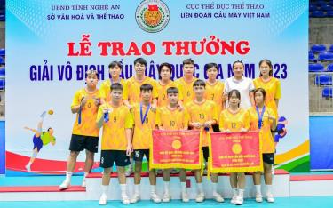 Đội cầu mây Yên Bái giành Huy chương Đồng, nội dung đồng đội nam và Huy chương Đồng nội dung 4 nữ tại Giải Vô địch cầu mây quốc gia năm 2023.
