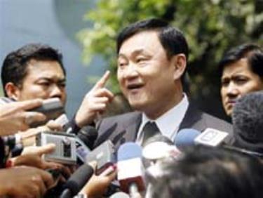 Ông Thaksin tại Bangkok ngày 6/3 
