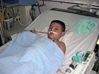 Một trong những bệnh nhân bị viêm não do Enterovirus 71 được cứu sống tại Bệnh viện Nhi Đồng 1 – TPHCM.