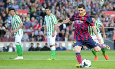 Messi đang thăng tiến mạnh mẽ trên BXH Chiếc giày vàng
