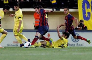 Messi ghi bàn thắng quyết định giúp Barca có được điểm.
