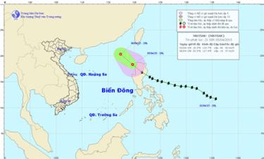 Bão Maysak suy yếu thành áp thấp nhiệt đới và đi vào biển Đông
