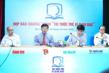 Cuộc họp công bố chương trình Tri thức trẻ vì giáo dục ngày 28-4.