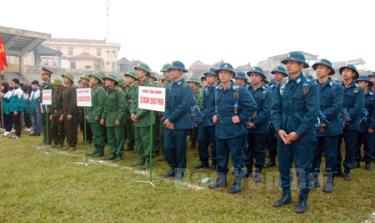 Lễ giao nhận quân thành phố Yên Bái năm 2017.