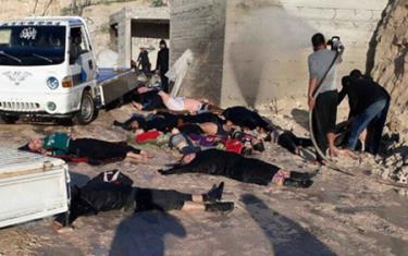 Nạn nhân vụ tấn công bằng khí độc ở Syria.