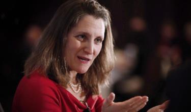 Ngoại trưởng Canada Chrystia Freeland.